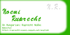 noemi ruprecht business card