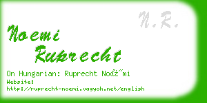 noemi ruprecht business card